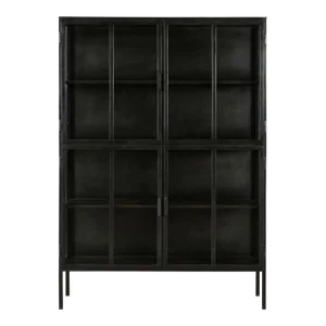 Gunmetal Iron & Glass Display Cabinet