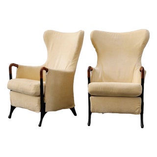 Set of Wing Armchairs by Umberto Asnago for Giorgetti For Sale