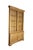 Farmhouse Late 20th Century Rare English Knotty Pine Shallow Glazed Glass China Display Cabinet Cupboard 95" For Sale - Image 3 of 18
