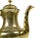 Gold Mid 20th Century Large Silver Plated Brass Tea Coffee Pot For Sale - Image 8 of 11