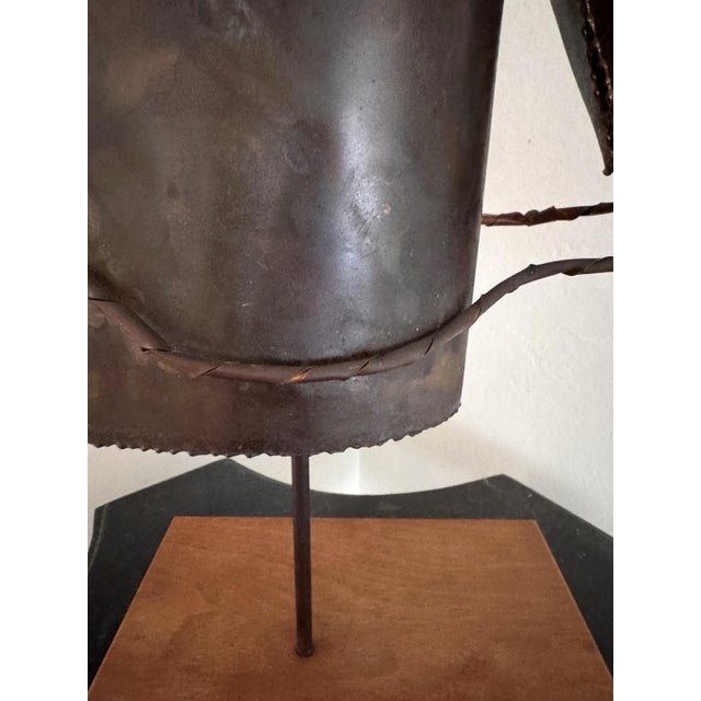 1960s Rare 1960s Brutalist Copper Horse Head Sculpture For Sale - Image 5 of 5