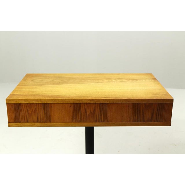 Rotating table, Czechoslovakia 1970, the table is in very good vintage condition with a mature patina.