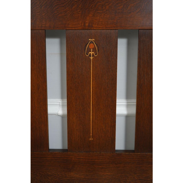 2000 - 2009 Stickley Mission Oak Harvey Ellis King Size Bed For Sale - Image 5 of 16