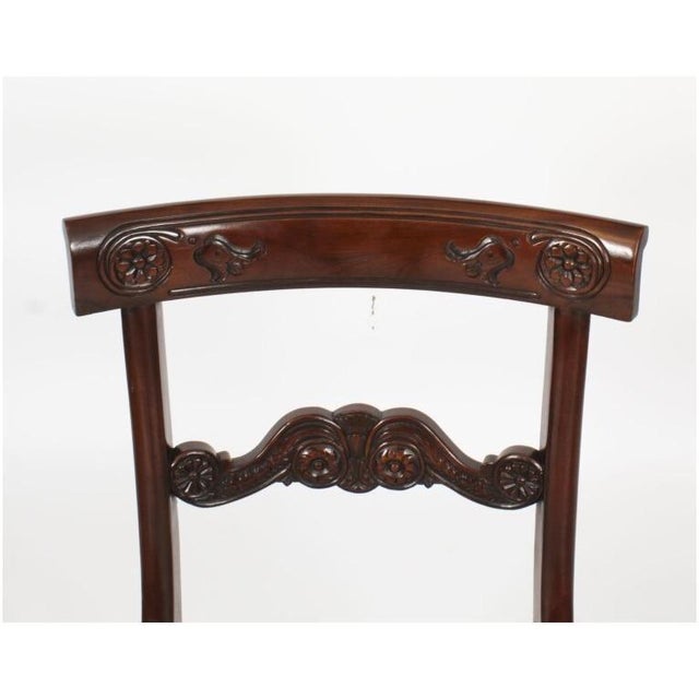 Antique George IV Dining Table and Chairs, 1820s, Set of 7 For Sale - Image 16 of 18