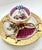 Metal Antique Paris Porcelain Inkwell and Pen Tray with Watteau Scenes and Gilt Brass, 19th Century, Set of 2 For Sale - Image 7 of 15