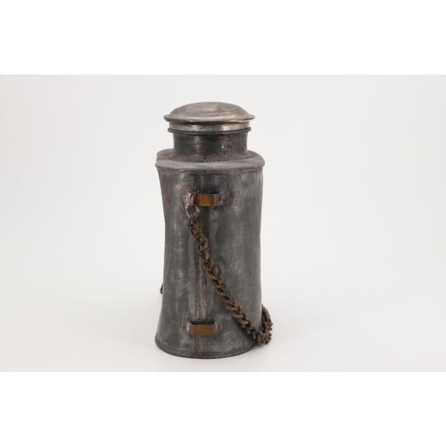 19th Century Large Military Pewter Canteen, English For Sale - Image 4 of 12