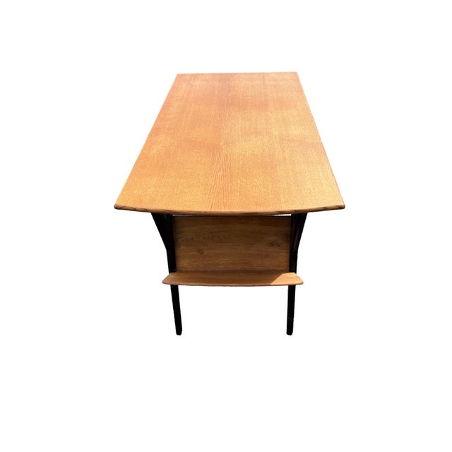 Wood Vintage Desk by Louis Paolozzi, 1950s For Sale - Image 7 of 13