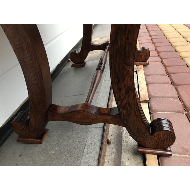 Oak Coffee Table with Small Shelf, 1950s For Sale - Image 9 of 18