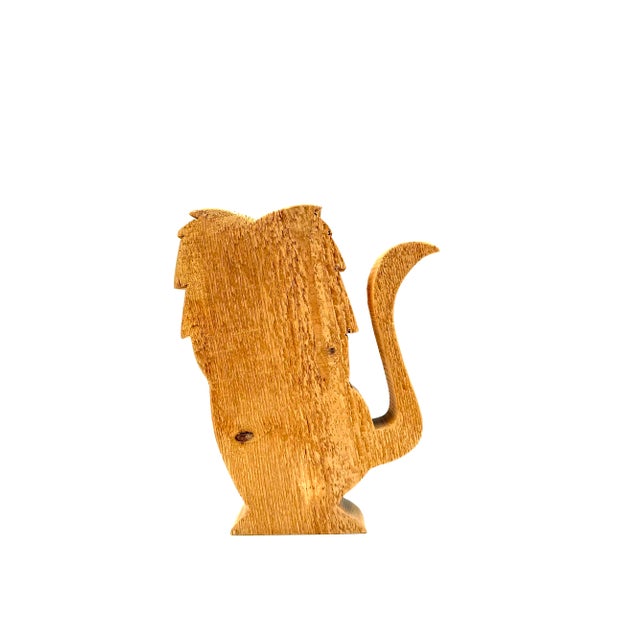 Wood Lion Sculpture from Bottega Michelangeli, Orvieto, Italy, 1970s For Sale - Image 4 of 15