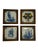 Ceramic Vintage Framed Hand-Painted Tiles by Tichelaar Makkum, 1960s, Set of 4 For Sale - Image 7 of 7