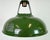 Industrial Green Enamel Factory Pendant Lamp from Coolicon, 1950s For Sale - Image 4 of 18