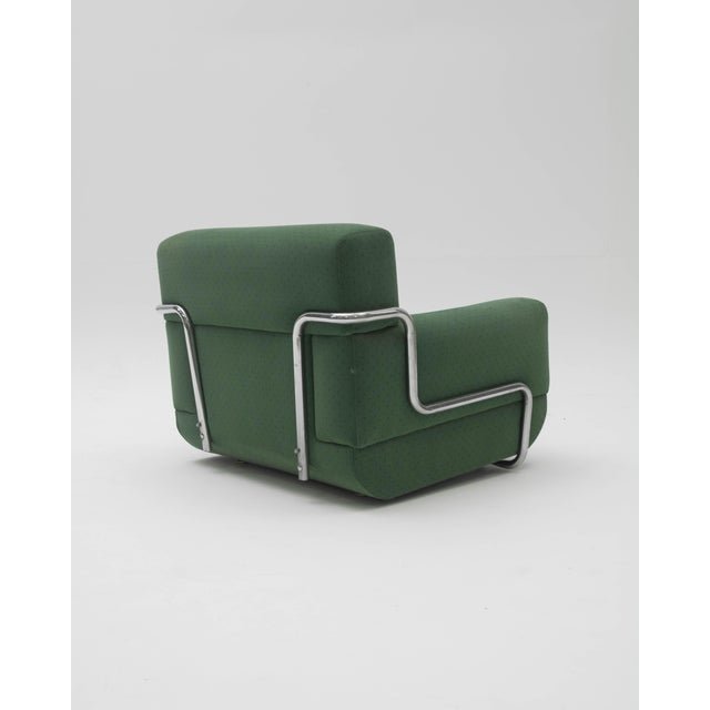 Green Sofa and Tubular Armchairs, 1970s, Set of 3 For Sale - Image 8 of 13