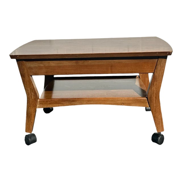 1960s Vintage Mid Century Modern Single Drawer End Table by Mersman For Sale