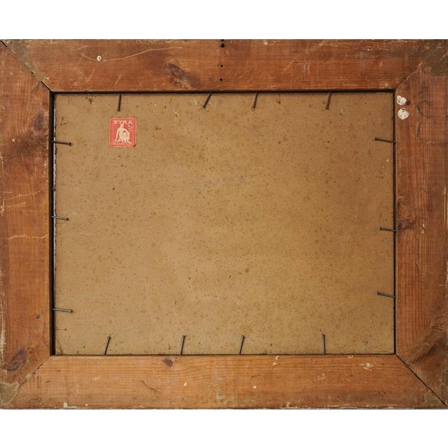 1931, Oil on Paper, Framed For Sale - Image 6 of 7