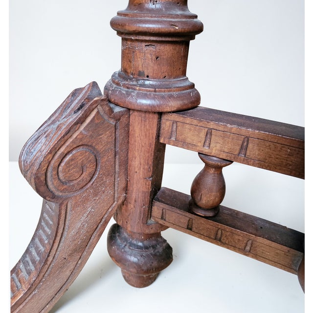 Antique Demi-Lune Console Table with Drawer, 1700s For Sale - Image 14 of 18