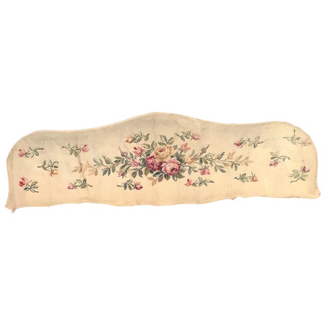 Vintage Aubusson Bed Tapestry For Sale