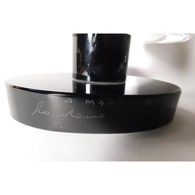 Black 1980s Murano Glass Sculpture by A. Maurizio For Sale - Image 8 of 8