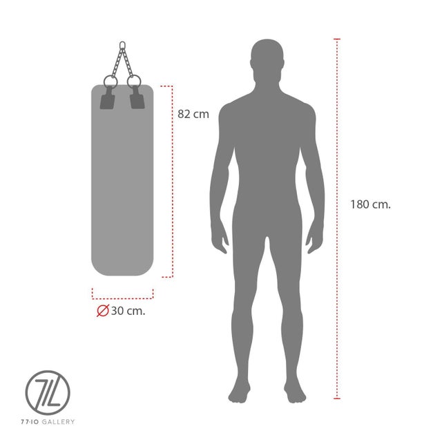 1940s Handmade Leather Gym Punching Boxing Heavy Bag For Sale - Image 13 of 17