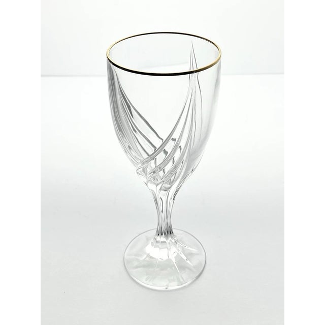 2000 - 2009 Lenox “Debut (Gold)” Crystal Iced Tea Glasses - Set of 6 For Sale - Image 5 of 7