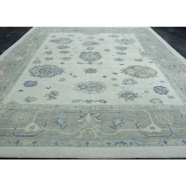 Turkish Oushak Rug 12'3" x 14'3" #18074 Explore a curated collection of hallway runners, wool rugs, and handmade...