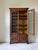 Brown Antique English Oak Leaded Glass Bookcase, Cabinet For Sale - Image 8 of 10
