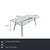Here you can get a dining table from Rolf Benz that demonstrates how well clear glass and metal can work together. The...