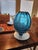 Mid 20th Century Attributed to NasonMoretti / Carlo Nason (Murano) Cerulean Blue Rigaree 5.3lb Va For Sale - Image 5 of 5