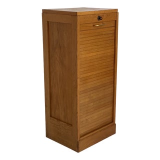 Notarys Cabinet with Roll-Top Door, 1960s For Sale