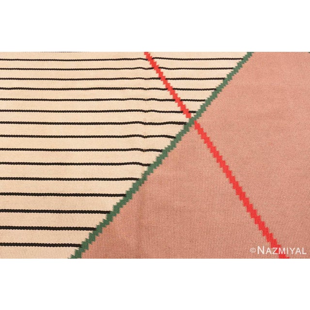 Nazmiyal Collection Antonin Kybal Vintage French Kilim Rug For Sale - Image 9 of 10