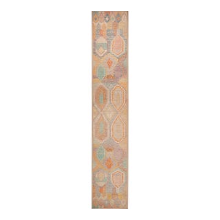Nazmiyal Collection Contemporary Abstract Runner Rug For Sale