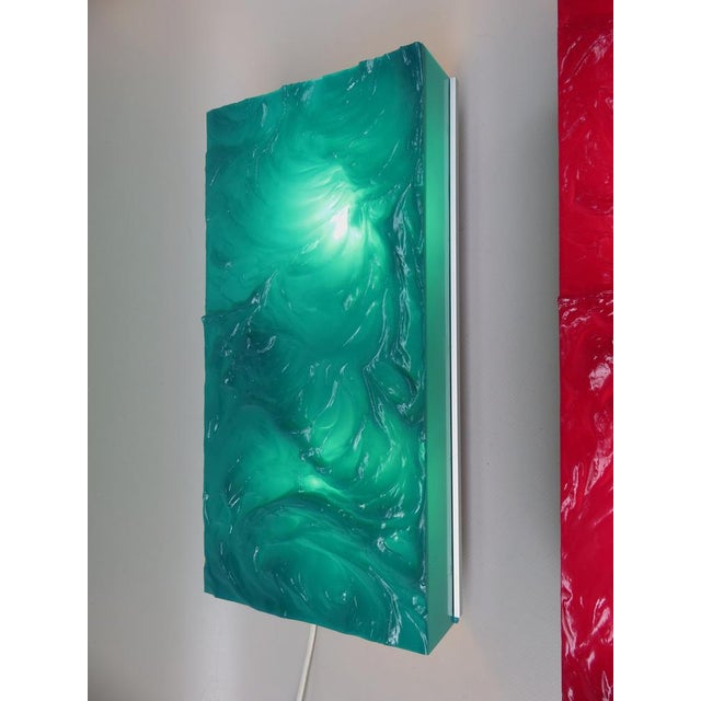 Pop Art Wall Lights in Red and Green from Uwe Mersch Design, 1970s, Set of 2 For Sale - Image 10 of 18