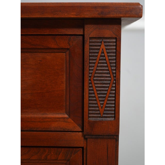 Wood Stickley Cherry Regency Style 5 Drawer Dresser For Sale - Image 7 of 18