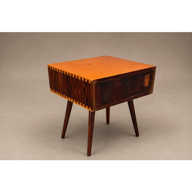 Brazilian Modern Accent Table in Rosewood & Pau Marfim by Cimo, Brazil, 1950s For Sale - Image 18 of 18