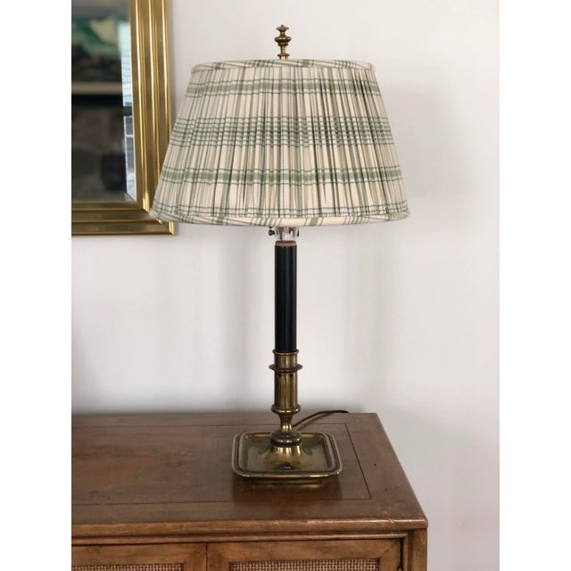 Mid 20th Century Vintage Brass Bouillotte Lamp For Sale - Image 10 of 10