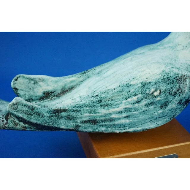 Ceramic Dove Sculpture with Wooden Base by Giuseppe Rossicone, Italy, 1970s For Sale - Image 13 of 18