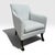 Contemporary Rose Tarlow Regency Sabreleg Armchair For Sale - Image 3 of 8