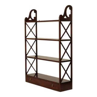 Kittinger Williamsburg Adaptation Mahogany Chippendale Style Wall Shelf For Sale