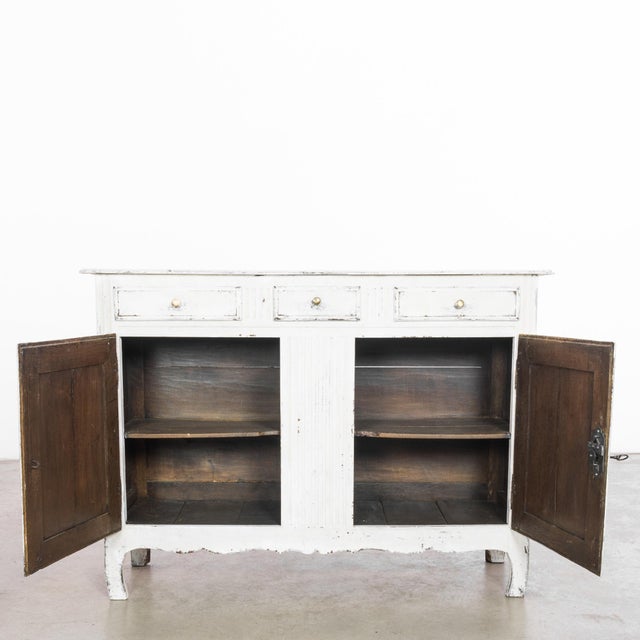 Wood 1880s French White Patinated Buffet For Sale - Image 7 of 12
