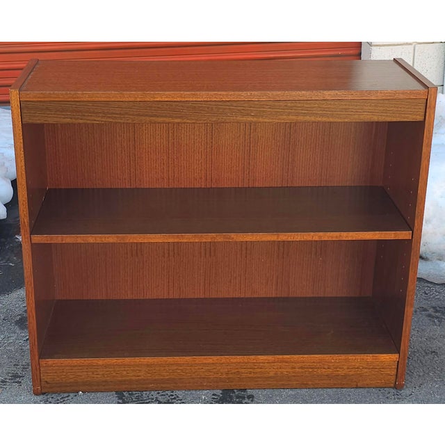 Late 20th Century Danish Modern Low Bookshelf For Sale - Image 4 of 11