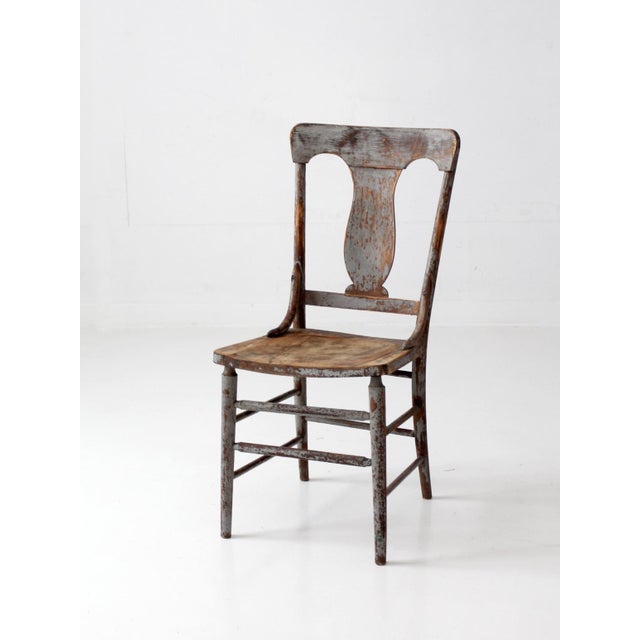 Antique 19th Century Painted Lyre Back Chair For Sale - Image 14 of 17