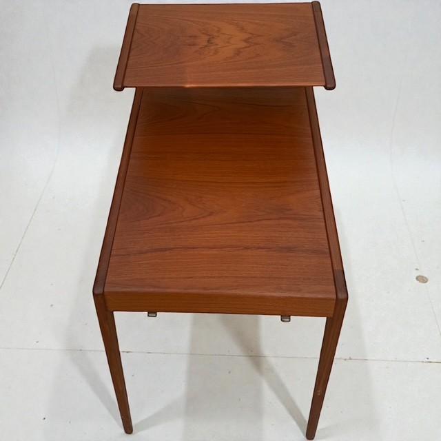 1960s 1960s Kurt Østervig Danish Teak Two-Tier End Table for Jason Møbler – Mid-Century Modern For Sale - Image 5 of 8