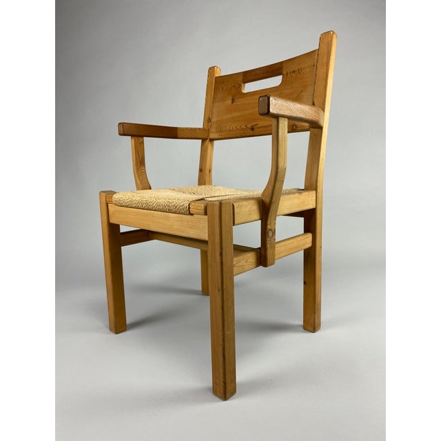 Mid-Century Pine and Papercord Armchair by Tage Poulsen, 1960 For Sale - Image 10 of 17