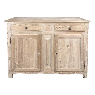 19th Century Rustic Country French Pine Buffet For Sale