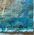 Fiesta. XVIII White Framed Abstract Orange / Blue Painting For Sale - Image 4 of 5