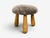 Wood Danish Modern Style, Gray Sheepskin, Maple, Shearling Footstools, 21st C. For Sale - Image 7 of 9