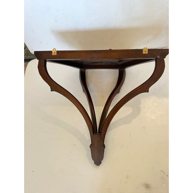 Carved Mahogany Wall Brackets -a Pair For Sale - Image 10 of 10