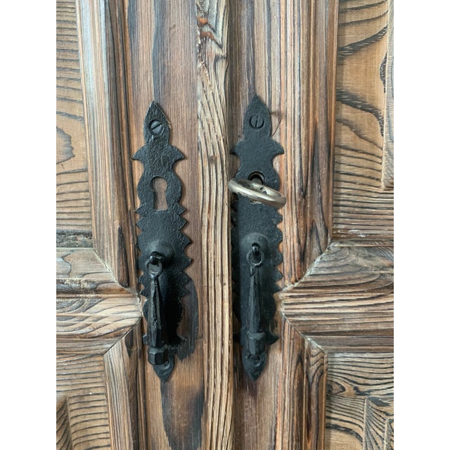 20th Century French Step Back Cupboard or Linen Press With Four Doors For Sale - Image 10 of 13