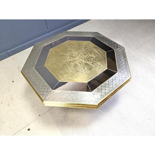 Vintage Coffee Table with Glass by Rodolfo Dubarry, 1970s For Sale - Image 9 of 12
