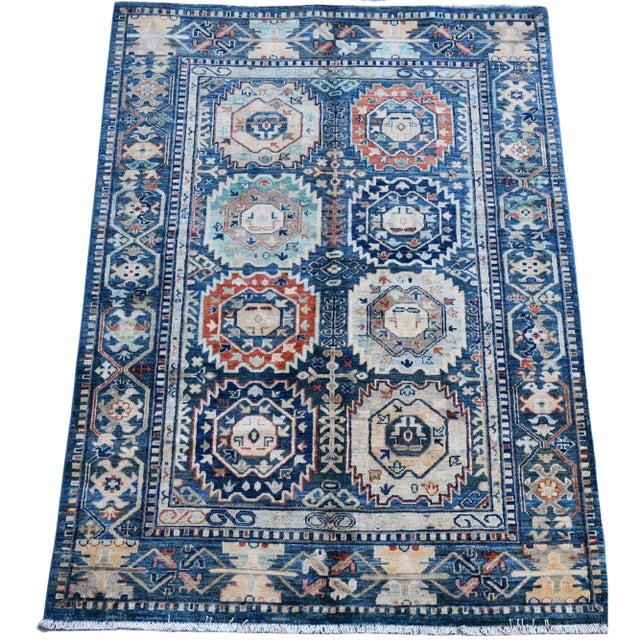 2010s Modern Gray Bidjar Hand Knotted Rug 4x6' For Sale - Image 5 of 10