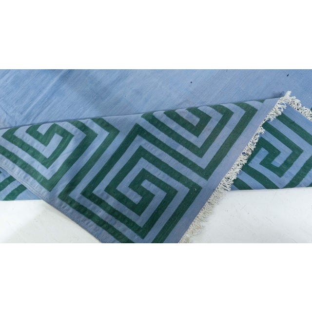 Doris Leslie Blau Vintage Indian Dhurrie Rug For Sale - Image 4 of 9
